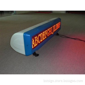 P6 Yellow Color Programmable Taxi Cab Roof Top Sign